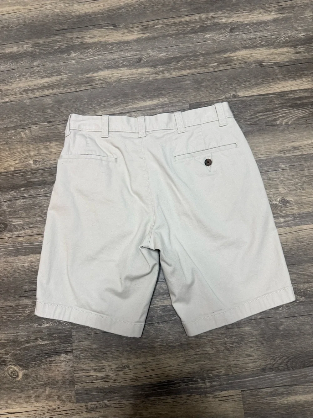 J. Crew Men's Flat Front Chino Shorts - Light Cream